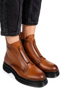 GHETE DAMA IMBLANITE PIELE NATURALA MARO DESCHIS 4S7723
