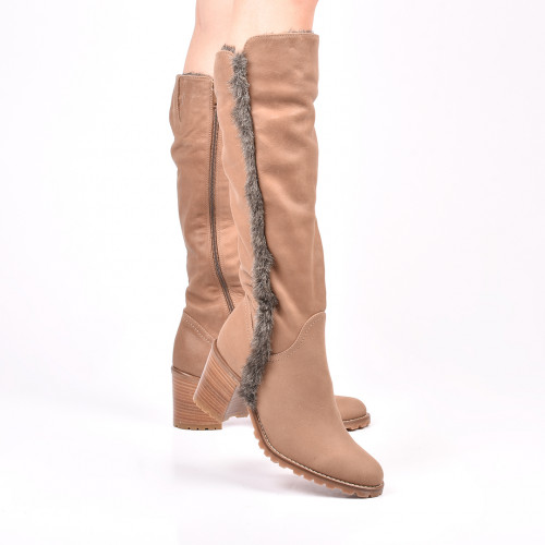 Cizme camel piele naturala 5s771241