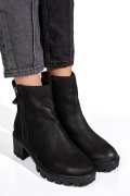 GHETE DAMA DE IARNA PIELE NATURALA BLACK NABUK 7s77765
