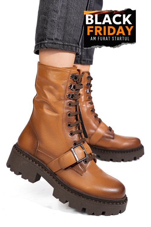 Ghete maro piele naturala 3s7772