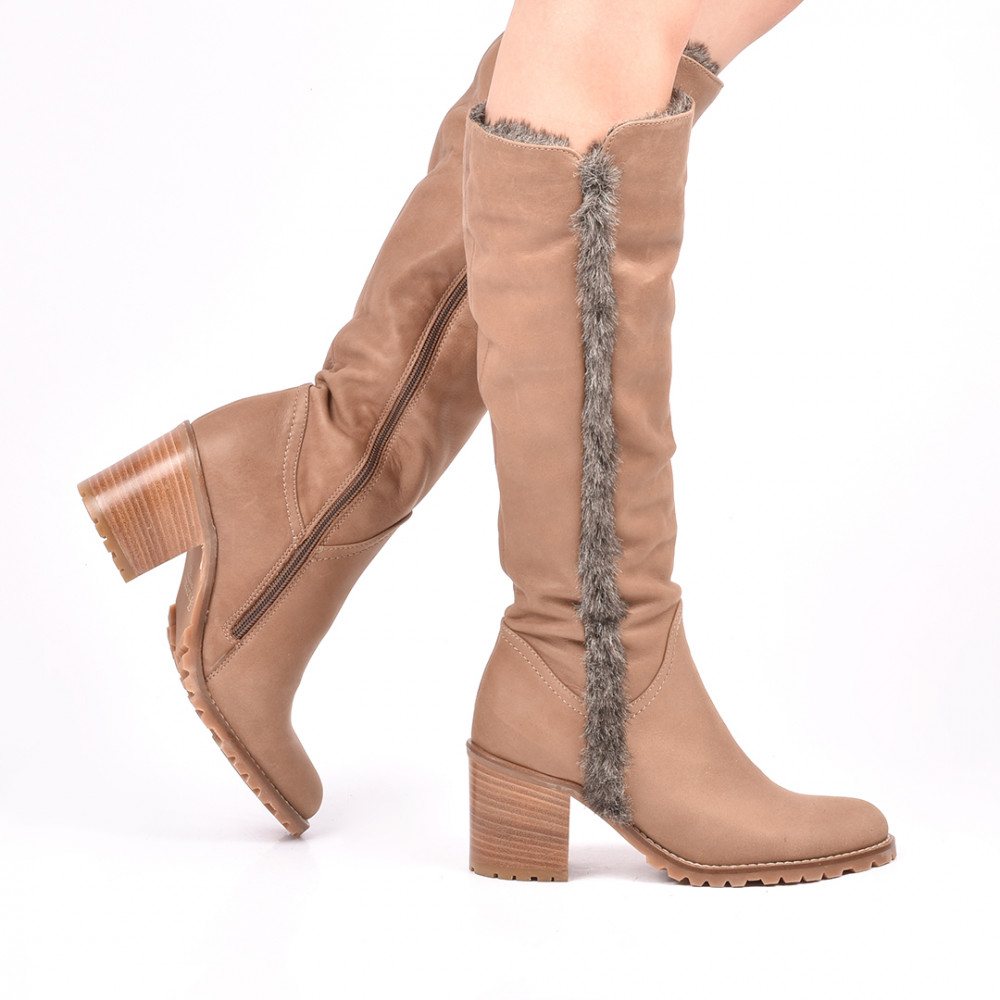 CIZME CAMEL PIELE NATURALA 5S771241