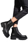 GHETE NEGRE PIELE NATURALA 4S7735