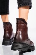 GHETE DAMA IMBLANITE PIELE NATURALA MARO 4S7723