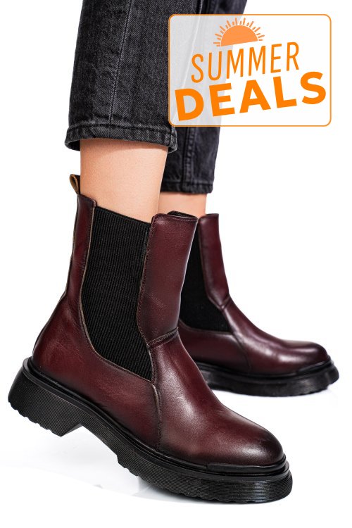 Ghete piele naturala visinii 4s7721