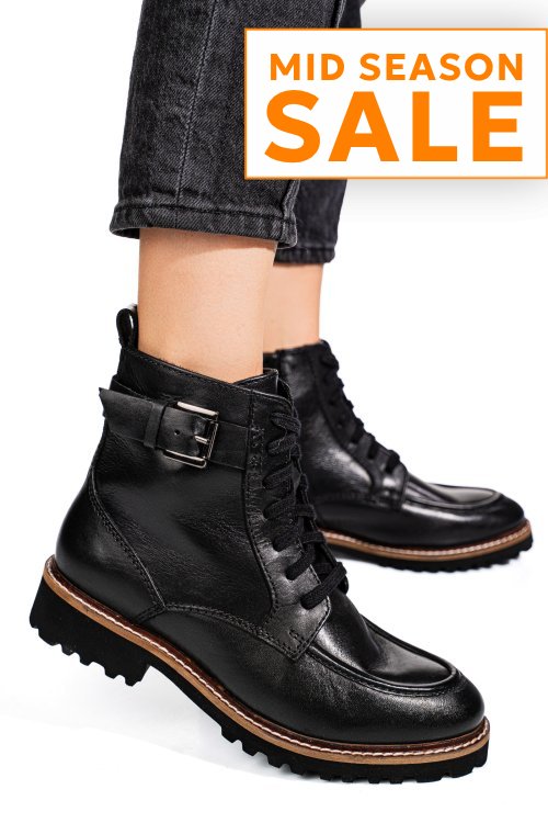 Ghete negre piele naturala vb254205