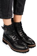 GHETE NEGRE PIELE NATURALA VB254205