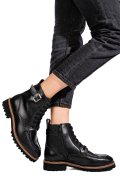 GHETE NEGRE PIELE NATURALA VB254205