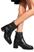 GHETE NEGRE PIELE NATURALA VB264203
