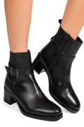 GHETE NEGRE PIELE NATURALA VB264203