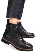 GHETE NEGRE PIELE NATURALA 13025