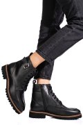 GHETE NEGRE PIELE NATURALA 13025