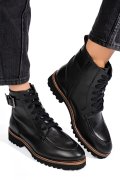 GHETE NEGRE PIELE NATURALA 13025