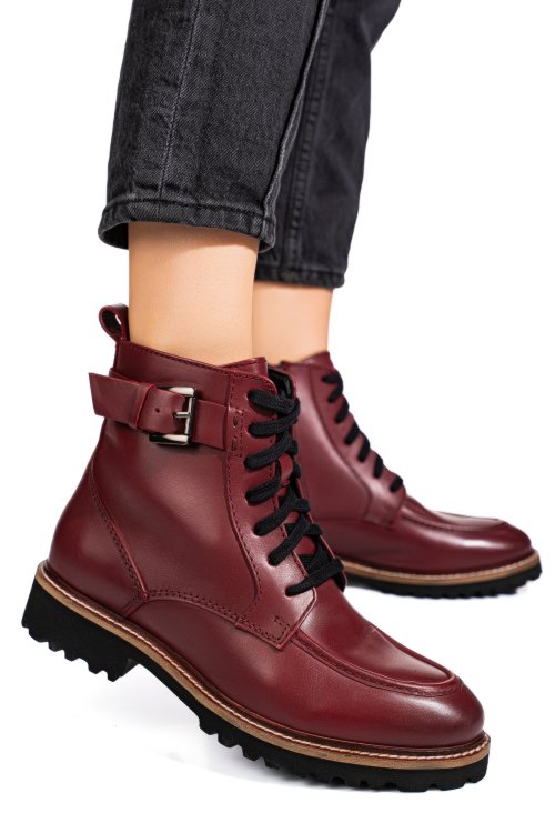 Ghete bordo piele naturala 1s773025