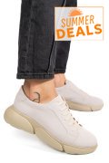 PANTOFI SPORT BEJ PIELE NATURALA INTOARSA 3S77011B