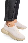 PANTOFI SPORT BEJ PIELE NATURALA INTOARSA 3S77011B