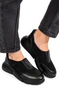 PANTOFI SPORT FEMEI PIELE NATURALA INTOARSA NEGRI 2002L