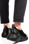PANTOFI SPORT FEMEI PIELE NATURALA INTOARSA NEGRI 2002L