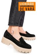 MOCASINI NEGRI PIELE NATURALA INTOARSA 2S7722