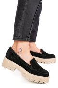 MOCASINI NEGRI PIELE NATURALA INTOARSA 2S7722