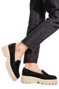 MOCASINI NEGRI PIELE NATURALA INTOARSA 2S7722