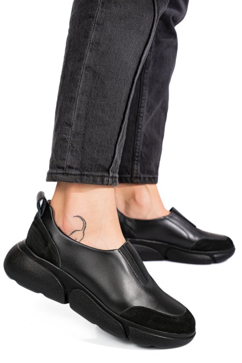 Pantofi black piele naturala 2002l