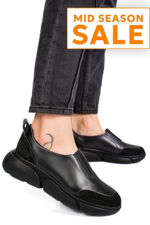 Pantofi black piele naturala 2002l