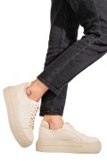 PANTOFI SPORT BEJ PIELE NATURALA 3S77030