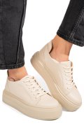PANTOFI SPORT BEJ PIELE NATURALA 3S77030
