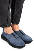 PANTOFI ALBASTRI PIELE NATURALA INTOARSA 2002L