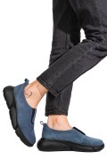 PANTOFI ALBASTRI PIELE NATURALA INTOARSA 2002L