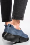 PANTOFI ALBASTRI PIELE NATURALA INTOARSA 2002L