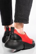 PANTOFI SPORT DAMA PIELE NATURALA INTOARSA ROSII 2002L