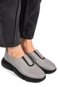 PANTOFI GRI PIELE NATURALA 2002L