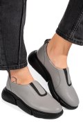 PANTOFI GRI PIELE NATURALA 2002L