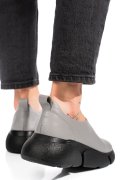 PANTOFI GRI PIELE NATURALA 2002L
