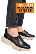 PANTOFI SPORT FEMEI PIELE NATURALA NEGRI TALPA BEJ 2002L