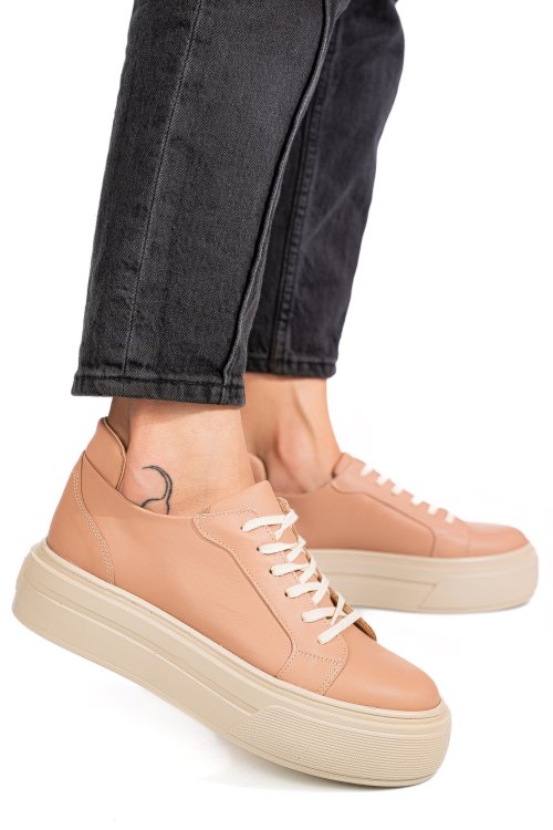 Pantofi sport nude piele naturala 3s77030