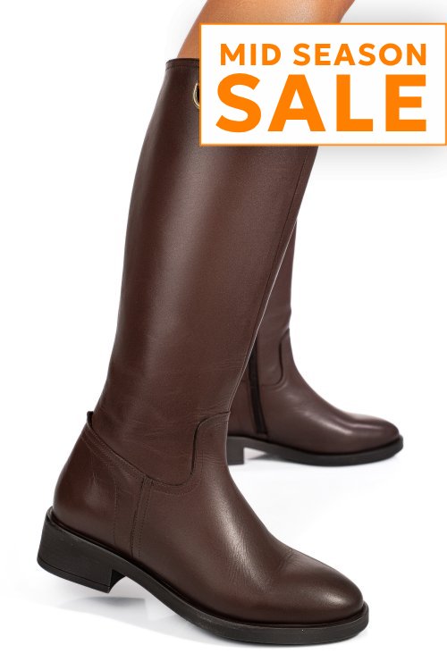 Cizme maro piele naturala 7s77717