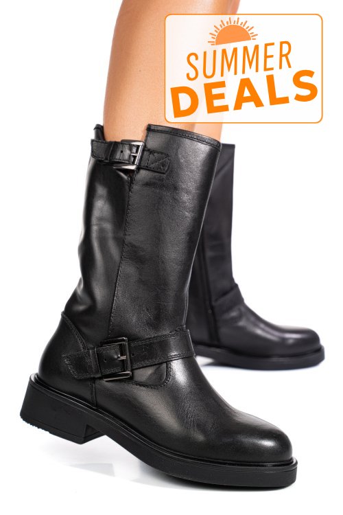 Cizme dama piele naturala negre 1s773137