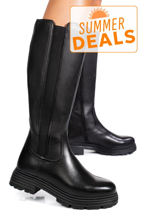 Cizme negre piele naturala bb254206