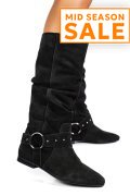 CIZME NEGRE PIELE NATURALA INTOARSA 9S77377
