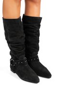 CIZME NEGRE PIELE NATURALA INTOARSA 9S77377