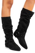 CIZME NEGRE PIELE NATURALA INTOARSA 9S77377