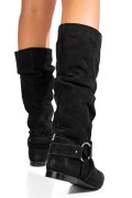 CIZME NEGRE PIELE NATURALA INTOARSA 9S77377