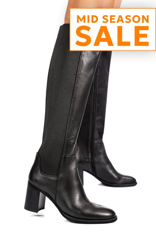 Cizme negre piele naturala 13229