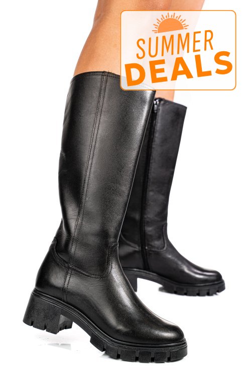 Cizme negre piele naturala bb084204
