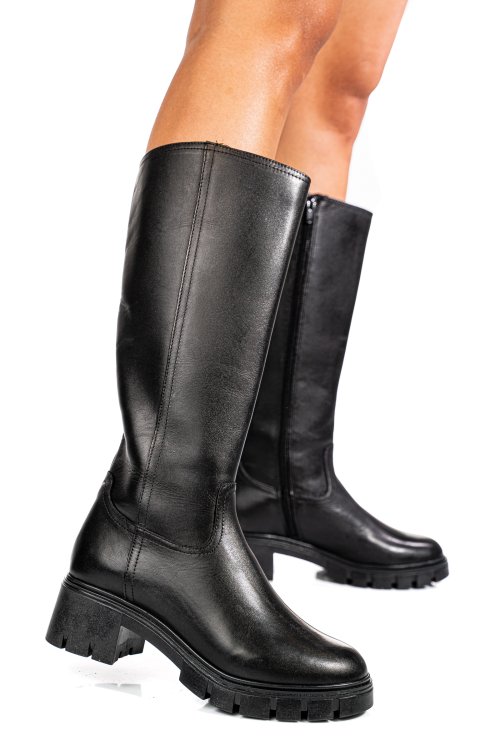 Cizme negre piele naturala bb084204