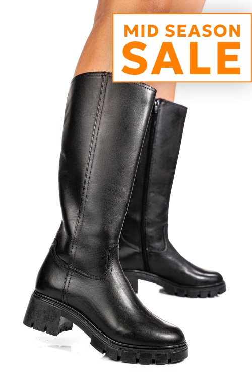 Cizme negre piele naturala bb084204