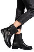 GHETE NEGRE PIELE NATURALA SS77N5009