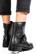 GHETE NEGRE PIELE NATURALA SS77N5009